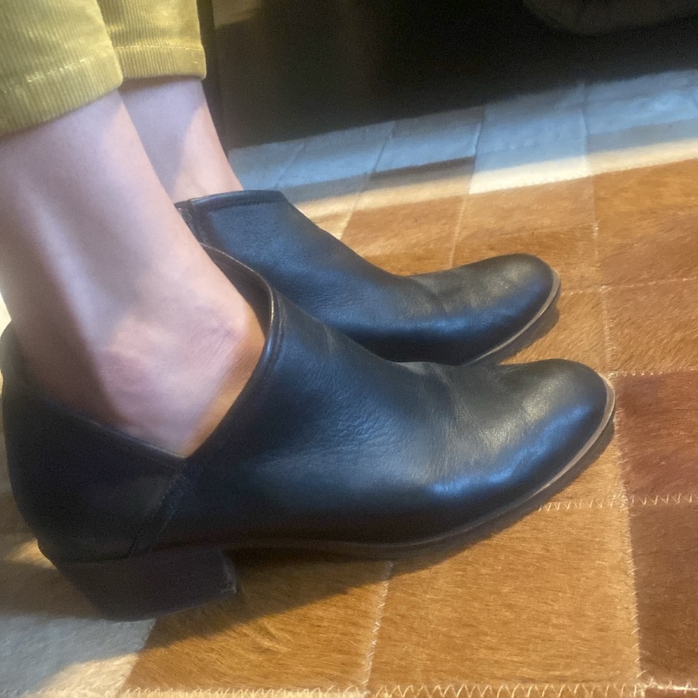 Lucky Brand D’Orsay Leather Ankle Boots